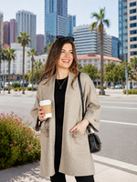 Load image into Gallery viewer, Poncho Cardigan in Fawn