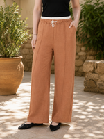Load image into Gallery viewer, Women Khaki Casual Pants for Everyday Comfort