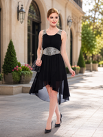 Load image into Gallery viewer, Buy Stylish Black Hi-Low Dresses Online