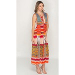 Load image into Gallery viewer, Sleeve Less Multi Color Printed Long Dress for Women
