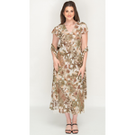 Load image into Gallery viewer, Sleeve Less Semi Long Printed 2 in 1 Reversible Dress For Women