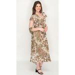 Load image into Gallery viewer, Sleeve Less Semi Long Printed 2 in 1 Reversible Dress For Women