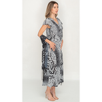 Load image into Gallery viewer, Sleeve Less Semi Long Animal Printed 2 in 1 Reversible Dress For Women