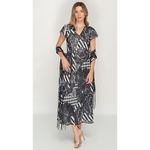 Load image into Gallery viewer, Sleeve Less Semi Long Animal Printed 2 in 1 Reversible Dress For Women