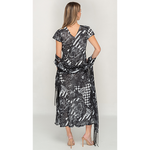 Load image into Gallery viewer, Sleeve Less Semi Long Animal Printed 2 in 1 Reversible Dress For Women