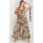 Load image into Gallery viewer, Sleeve Less Floral Printed Reversible Pant Set For Women