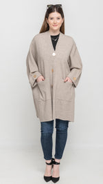 Load image into Gallery viewer, Poncho Cardigan in Taupe