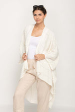 Load image into Gallery viewer, Women Cotton Kimono Coverup in Cream