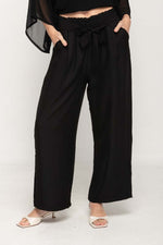 Load image into Gallery viewer, Women Wide Leg Pant in Black