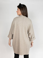 Load image into Gallery viewer, Poncho Cardigan in Fawn