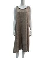 Load image into Gallery viewer, Women Sleeveless ,Crew Neck Dress in Taupe