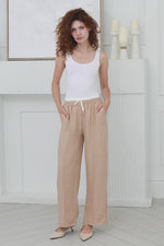 Load image into Gallery viewer, Women Casual pants in Beige