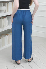 Load image into Gallery viewer, Women Casual pants in Blue