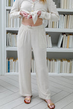 Load image into Gallery viewer, Women Casual Full Length Pants in Beige