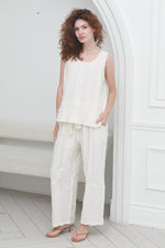 Load image into Gallery viewer, Women Cotton Tank Top in Cream