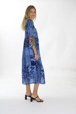 Load image into Gallery viewer, ALL DAY SLAYING DRESS IN INDIGO BLUE - Nikky Apparels
