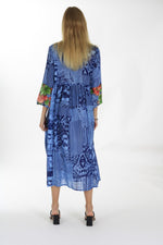 Load image into Gallery viewer, ALL DAY SLAYING DRESS IN INDIGO BLUE - Nikky Apparels