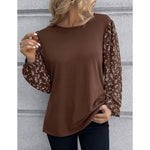 Load image into Gallery viewer, Buy Women's Brown Long Sleeve Top Online