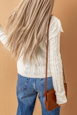 Load image into Gallery viewer, Shop Women's White V-Neck Sweaters and Women's White Sweater