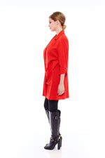 Load image into Gallery viewer, Buy Women's Long Sleeve Red Blazers Online - Nikky Apparels