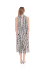 Load image into Gallery viewer, THE BROWN SNAKE TOP WITH HALTER NECK - Nikky Apparels