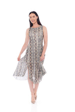 Load image into Gallery viewer, THE BROWN SNAKE DRESS IS ALL YOU WANT - Nikky Apparels