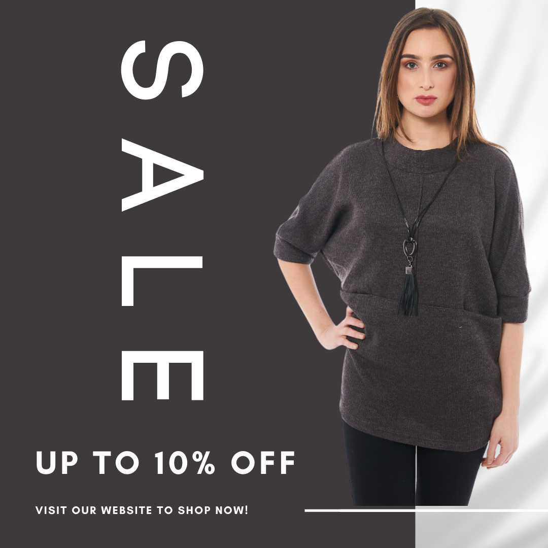 Buy Women's Brown Round Neck & Half Sleeve Tops Online