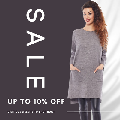 Buy Women's Knitted Grey Sweaters Dresses Online