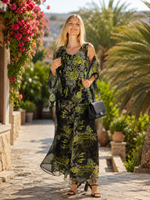 Load image into Gallery viewer, THE REVERSIBLE REVOLVING PANT SET IN PRINT GREEN