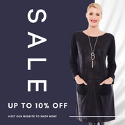 Shop Women's Long Sleeve Black Midi Dresses Online - Nikky Apparels
