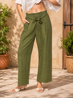 Load image into Gallery viewer, Women Wide Leg Pant  in Avocado