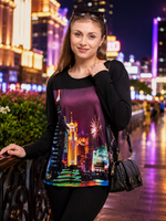 Load image into Gallery viewer, Women's Long Sleeve Printed Tops Online