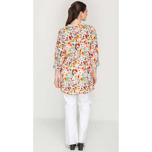 Regular Sleeves Floral Women Multicolour Top For Womens