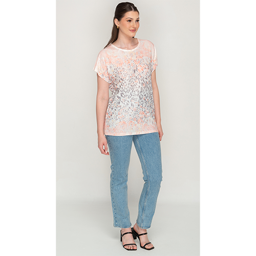 Pink Printed Summer Top