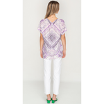 Load image into Gallery viewer, Purple Printed Short Top for Women