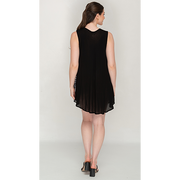 Women's Umbrella Cut Sleeveless Round Neck Dress