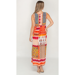 Load image into Gallery viewer, Sleeve Less Multi Color Printed Long Dress for Women