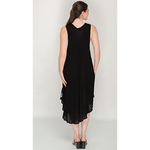 Load image into Gallery viewer, Trendy Black Printed Umbrella Dress