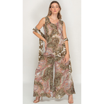 Load image into Gallery viewer, Sleeve Less Floral Printed Reversible Pant Set For Women