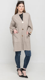 Load image into Gallery viewer, Poncho Cardigan in Taupe