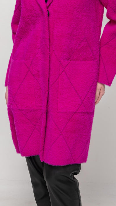 Long Jacket in Fuchsia