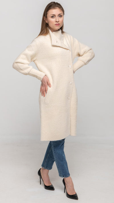 Long Jacket in Cream Color