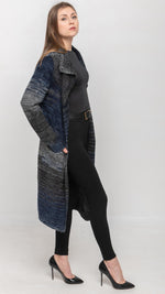 Load image into Gallery viewer, Multi Colors Cardigan Sweater in Navy