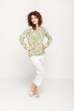 Load image into Gallery viewer, Women's Avocado  Floral  Prints Full Sleeve , Crew Neck Knit Top