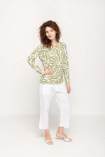 Load image into Gallery viewer, Women's Avocado  Floral  Prints Full Sleeve , Crew Neck Knit Top
