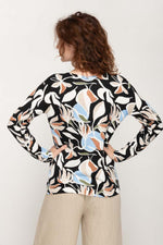 Load image into Gallery viewer, Women's Multi- Colors  Floral Prints Full Sleeve , Crew Neck Knit Top
