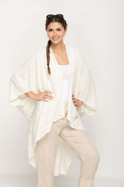Women Cotton Kimono Coverup  in Cream