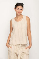 Load image into Gallery viewer, Women Cotton Tank Top in Beige