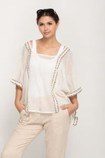 Load image into Gallery viewer, Women's Oversize Top in White  With Square Neck