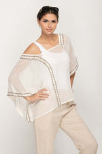 Load image into Gallery viewer, Women's Oversize Top in White  With Square Neck